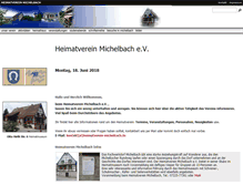 Tablet Screenshot of heimatverein-michelbach.de